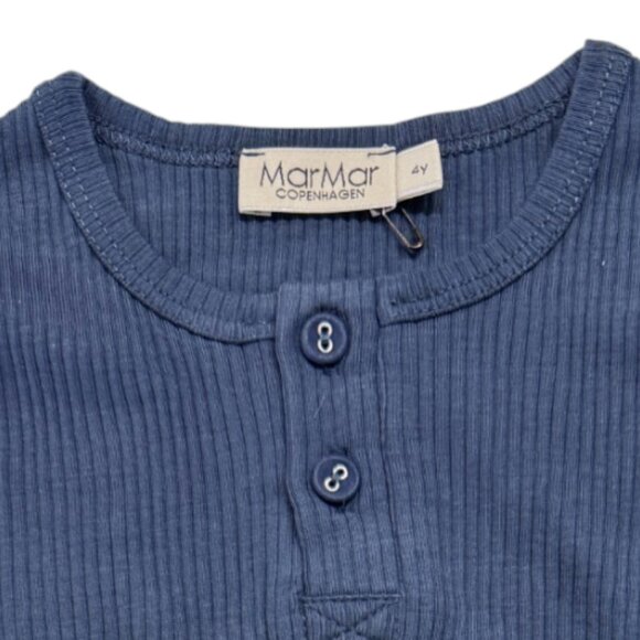 MARMAR COPENHAGEN - SHORT SLEEVE TEE - 50%COTTON - NAVY - NEW NO TAG - Picture 4 of 5